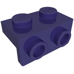 Bracket 1 x 2 - 1 x 2 / Dark Purple