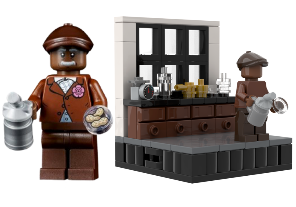 Lego George Washington Carver Minifigure Display Diorama