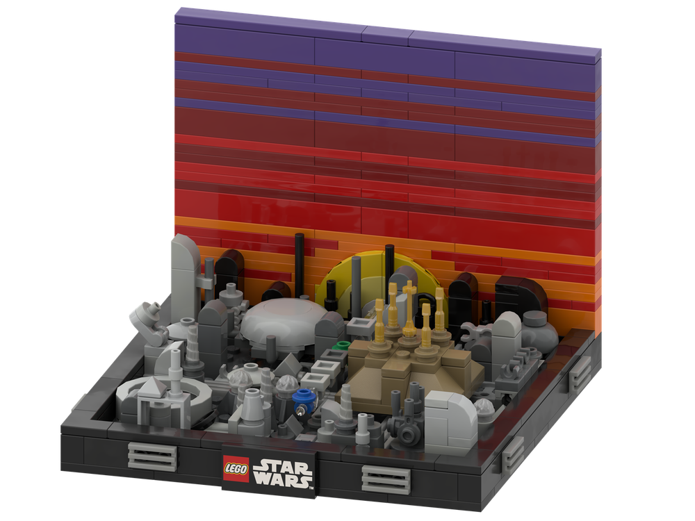 Lego 16x16 Coruscant Diorama