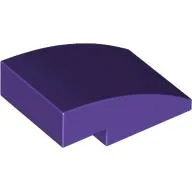 Brick Curved 3 x 2 No Studs / Dark Purple