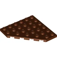 Wedge Plate 6 x 6 Cut Corner / Reddish Brown