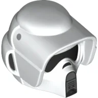 Helmet Scout Trooper, Dual Molded with Black and Light Gray Markings Print / White