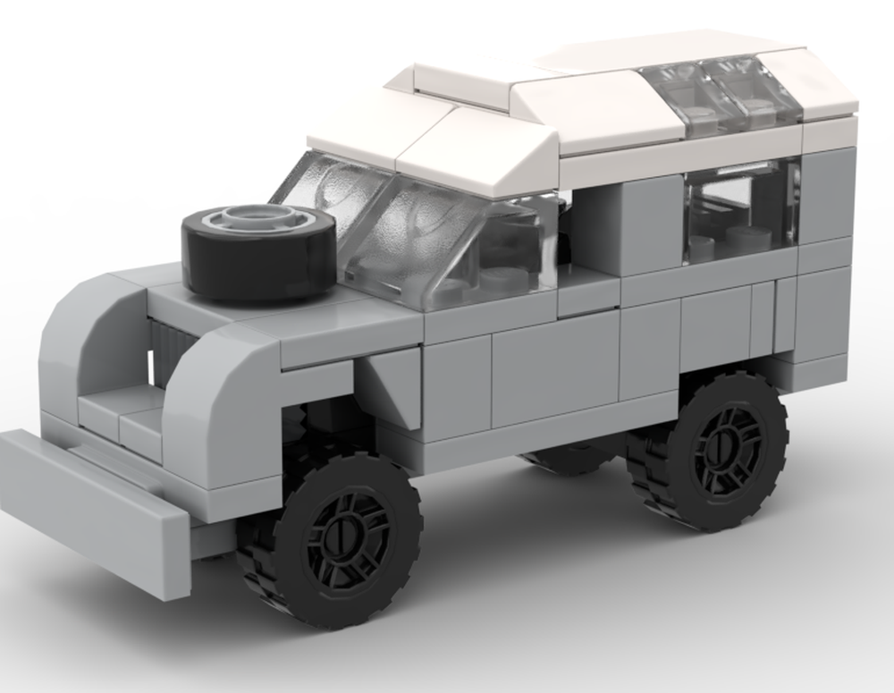 Lego Land Rover Series III LIght Gray