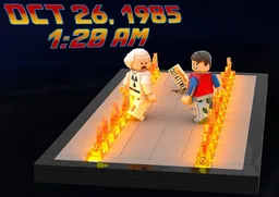 Delorean Fire Trails - BTTF