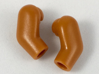 Lego Arm, (Matching Left and Right) Pair / Dark Orange