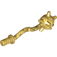 Lego Weapon Mace / Flail Spiked / Pearl Gold