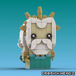 King Triton (The Little Mermaid 1989) Custom Brickheadz