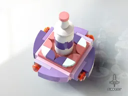 Spinning Top #03 Purple Coral