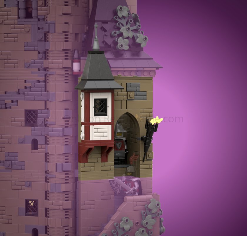 Lego Main entrance corridor - The Red Falcons' mountain fortress