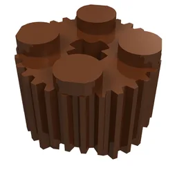 Brick Round 2 x 2 [Grill] / Reddish Brown