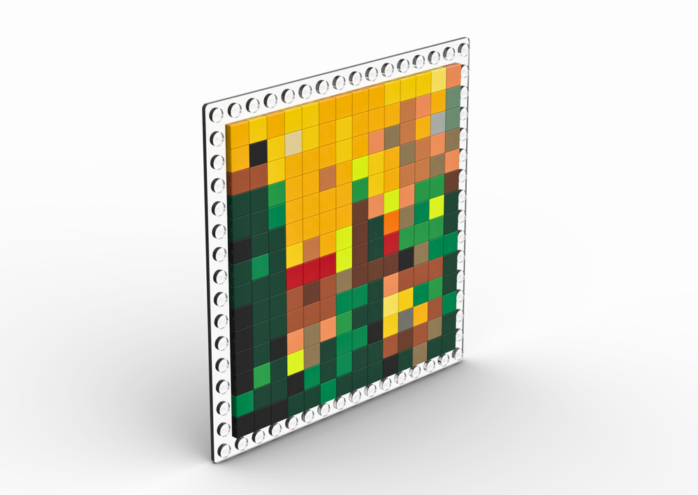 Lego Frameless "Albanian" Minecraft Painting