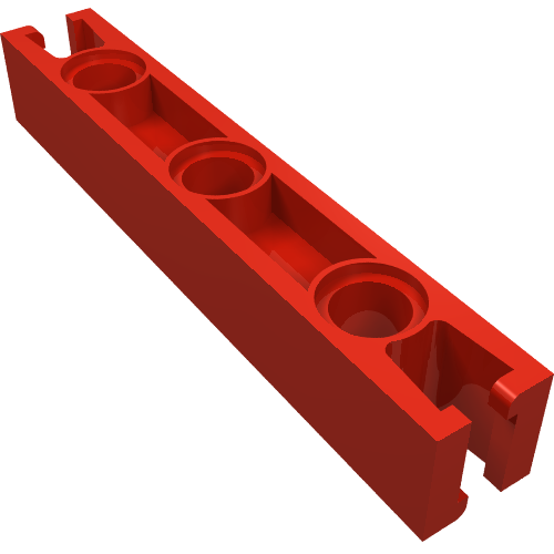 Lego Znap Beam 7, 3 Holes / Red