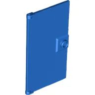 Door 1 x 4 x 6 Smooth with Chamfered Handle Plinth / Blue