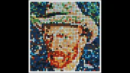 Vincent van Gogh Self Portrait with Hat Mosaic Art