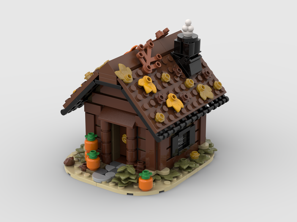 Lego Wooden cabin in fall