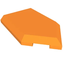 Tile Special 2 x 3 Pentagonal / Orange