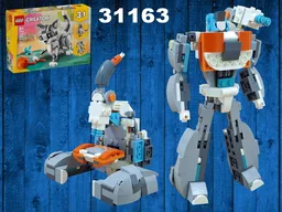 Transformer Microscope (Perceptor) using LEGO Creator 31163: Playful Cat