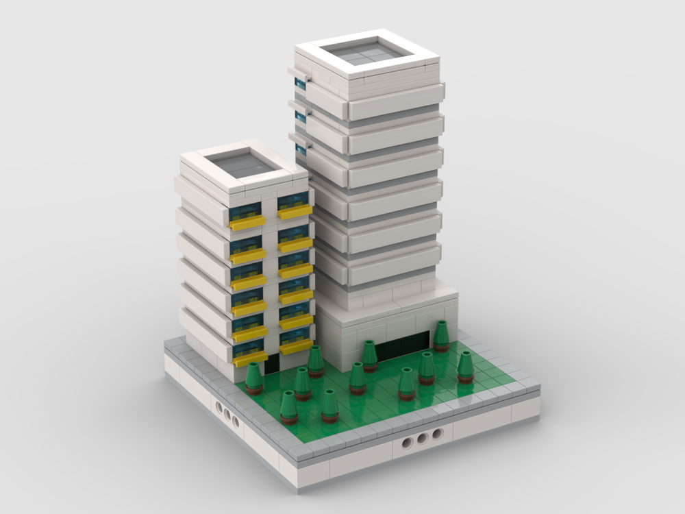 Lego Apartment Building | for modular city