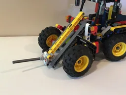 Compact loader attachment: bale spike