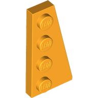 Lego Wedge Plate 4 x 2 Right / Bright Light Orange