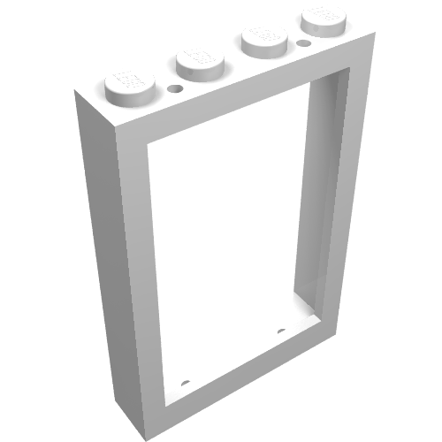 Lego Window 1 x 4 x 5 with Solid Studs / White