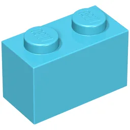 Brick 1 x 2 / Maersk Blue