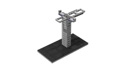 SW Obi Wan STAND for Inquisitor Transport Scythe MOC
