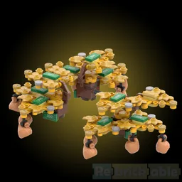 Money themed bonsai leaves