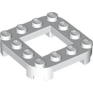 Lego Plate Round Corners 4 x 4 x 2/3 Circle with 2 x 2 Opening / White