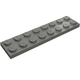 Plate 2 x 8 / Dark Bluish Gray