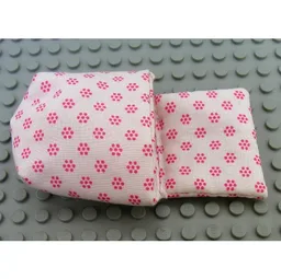 Duplo Sleeping Bag / Baby Pouch with Dark Pink Flowers Print / White