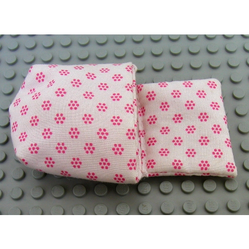 Lego Duplo Sleeping Bag / Baby Pouch with Dark Pink Flowers Print / White