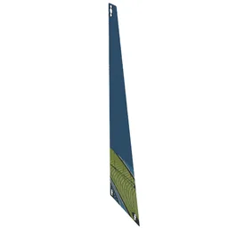 Sail, Triangular, with Waves with Dots Print / [No Color/Any Color]