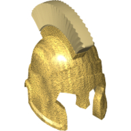 Lego Helmet Spartan Warrior / Metallic Gold