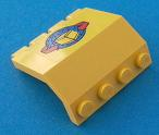 Lego Panel 2 x 4 x 3 1/3 with Hinge with Air Cargo Pattern (Sticker) - Sets 6597 / 10159