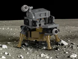 Lunar Module with Opening Hatch