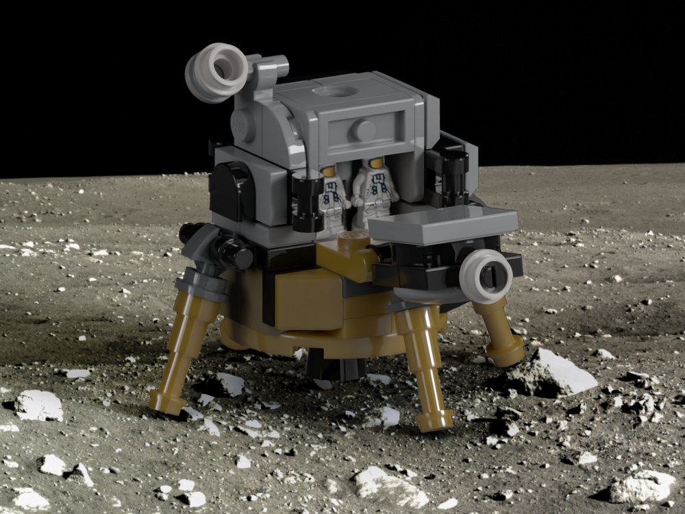 Lego Lunar Module with Opening Hatch