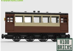 Pullman style train with carriages