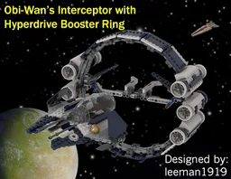 Obi-Wan's Interceptor with Hyperdrive Booster Ring
