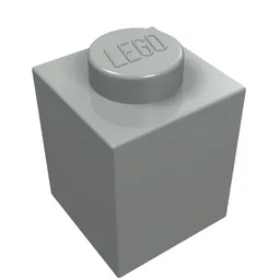 Brick 1 x 1 / Light Gray