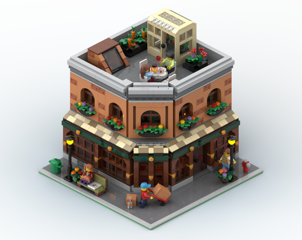Lego City Traditional Pub Instructions (PDF) set Modular with 10 Figurines