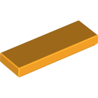 Lego Tile 1 x 3 / Bright Light Orange