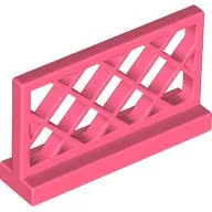 Fence Lattice 1 x 4 x 2 / Coral
