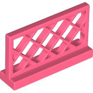 Lego Fence Lattice 1 x 4 x 2 / Coral