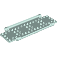 Lego Plate Special Book Cover Back 6 x 16 with Pin Holes / Light Aqua
