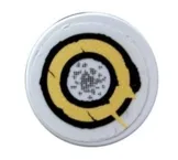 Tile, Round 2 x 2 with Worn Target Pattern (Sticker) - Set 5378