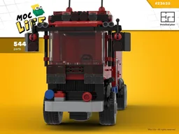 Fire engine with hose