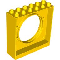 Lego Duplo Ball Tube exit with round doorway 2 x 6 x 5 / Yellow