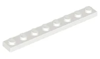 Plate 1 x 8 / White