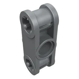 Technic Axle and Pin Connector Perpendicular 3L with Centre Pin Hole / Pearl Light Gray
